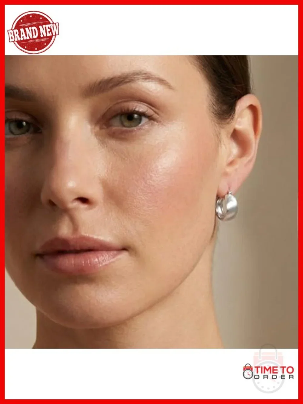 Small Hypoallergenic Hoop Earrings with S925 Silver Posts
